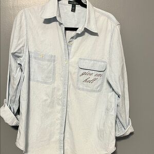 Ralph Lauren denim Shirt with embroidery
